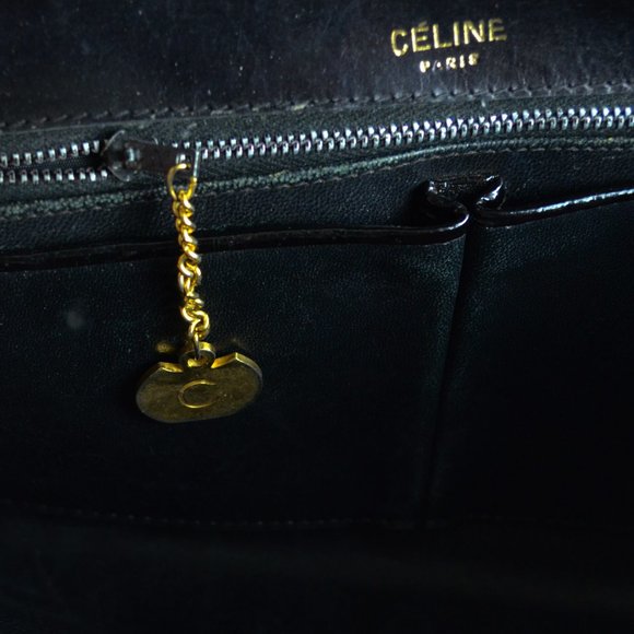 Vintage Celine Paris Leather Clutch W/Chain Strap " Stunning!" 🔥 - Picture 3 of 7